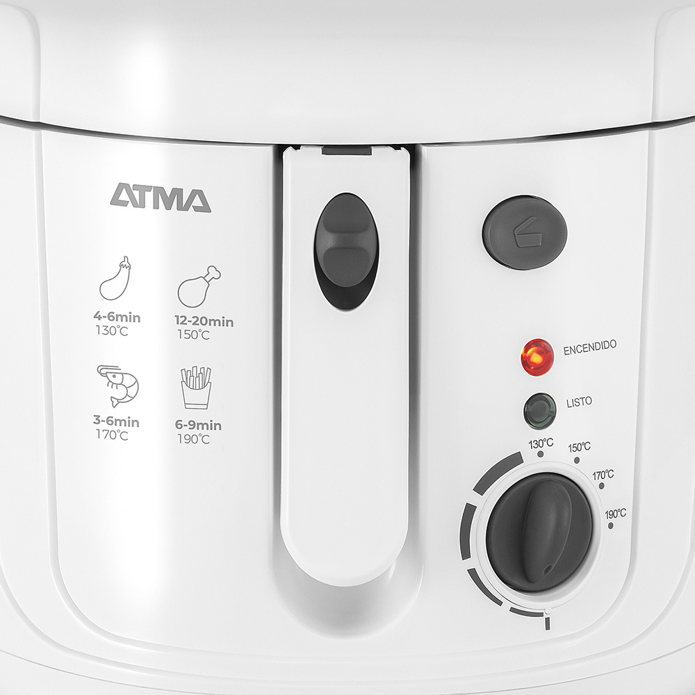 Freidora De Aceite Atma Con Control De Temperatura      