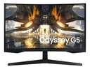 Monitor Samsung Odyssey G5 27" Gamer QHD 165Hz Curvo 1000R Negro - OPEN BOX